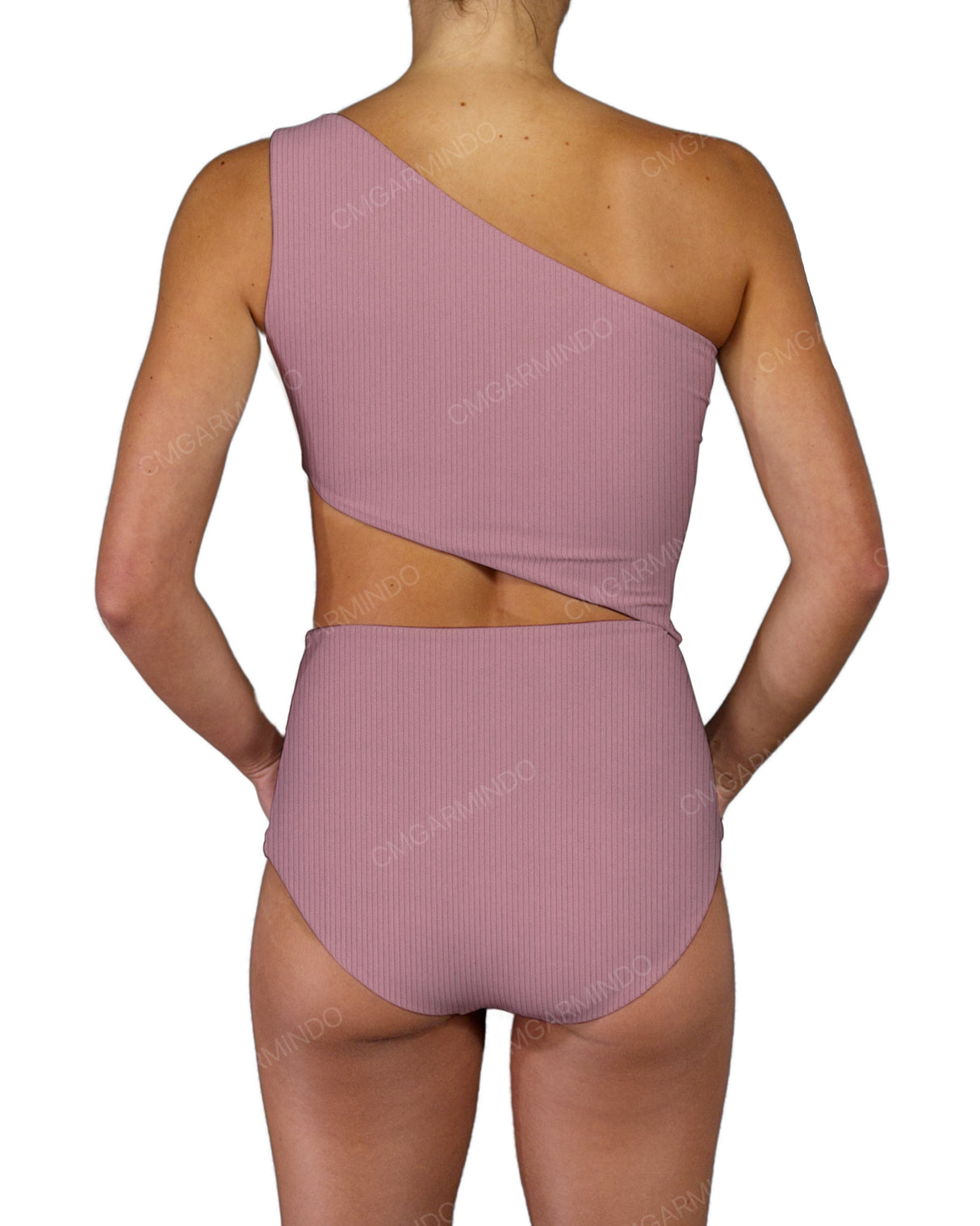 One Shoulder Cut Out One Piece