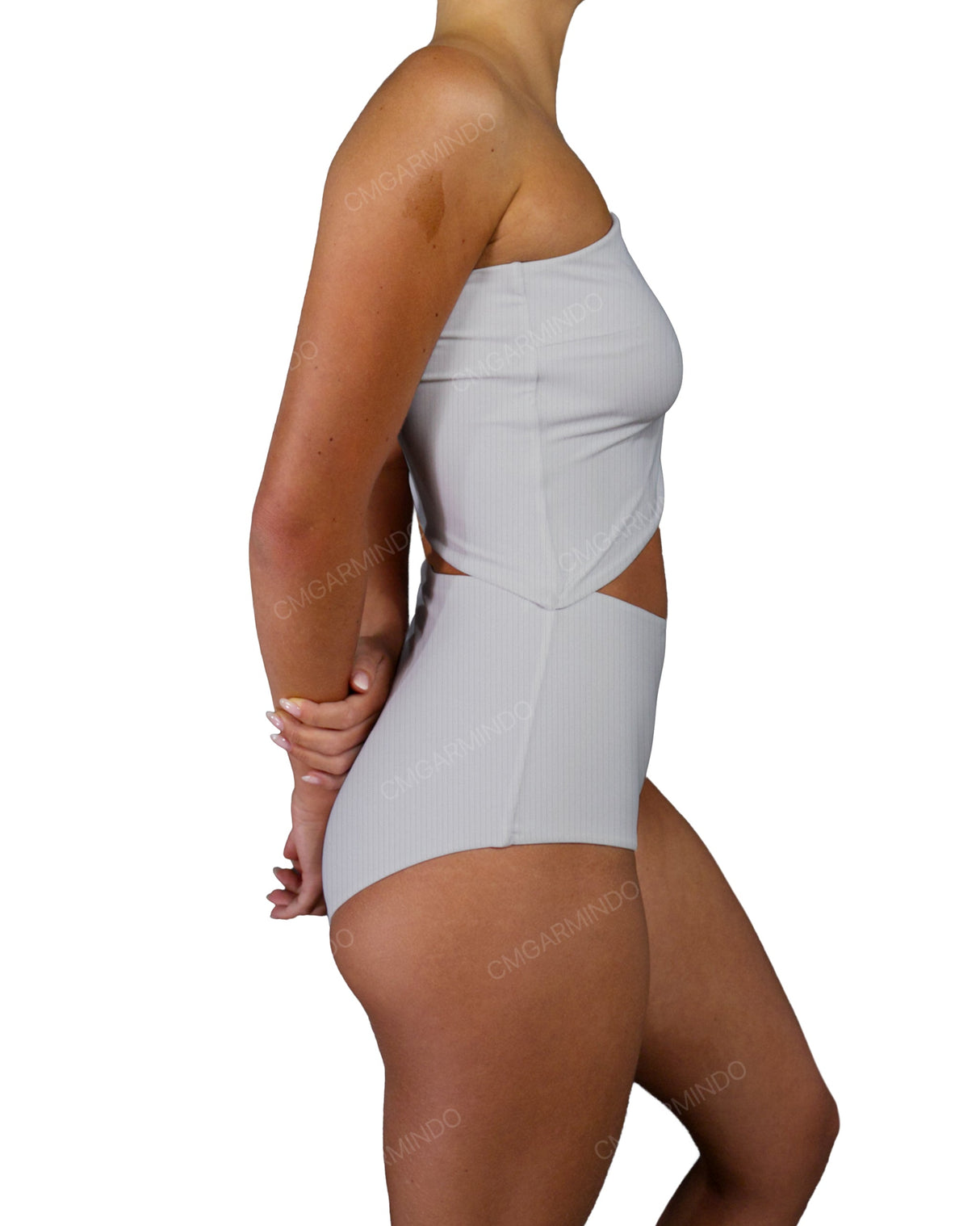 One Shoulder Cut Out One Piece