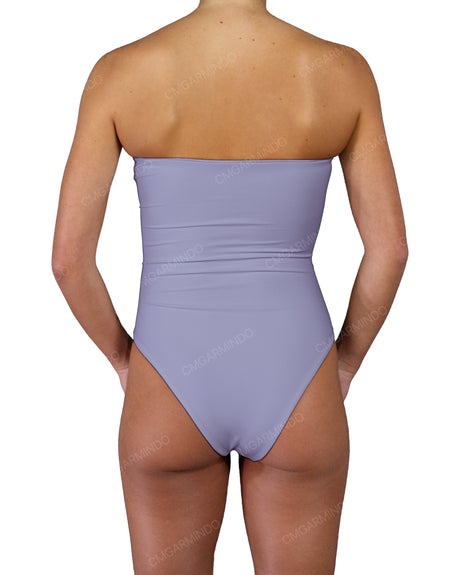 Triple Ring Strapless One Piece