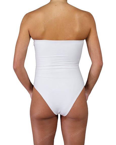 Triple Ring Strapless One Piece