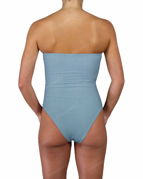 Triple Ring Strapless One Piece