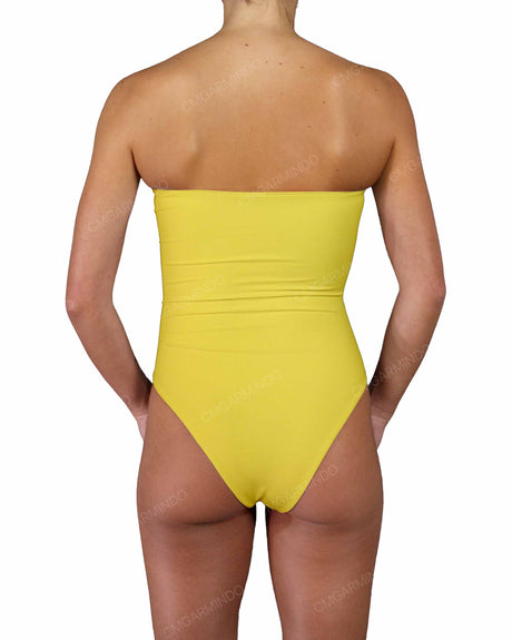 Triple Ring Strapless One Piece