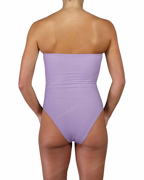 Triple Ring Strapless One Piece