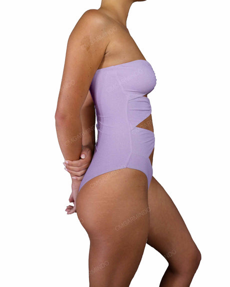 Triple Ring Strapless One Piece