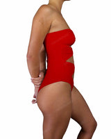 Triple Ring Strapless One Piece
