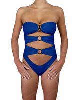 Triple Ring Strapless One Piece