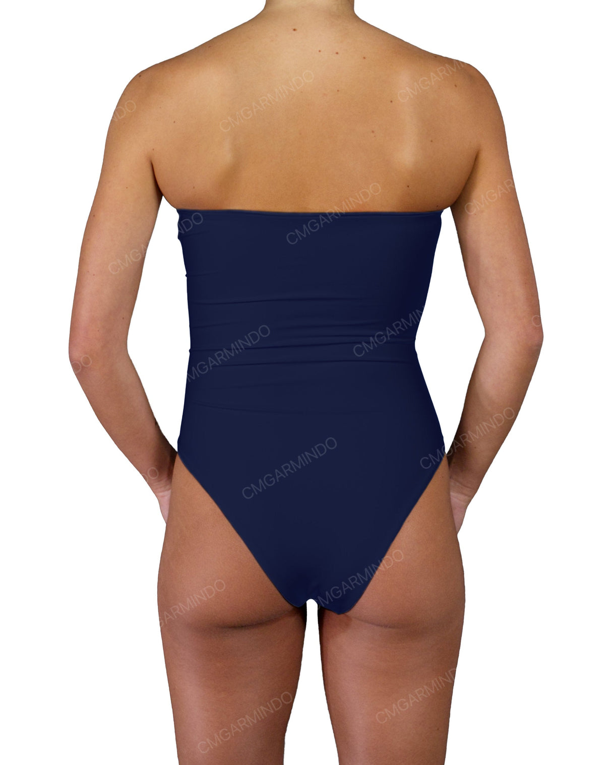 Triple Ring Strapless One Piece