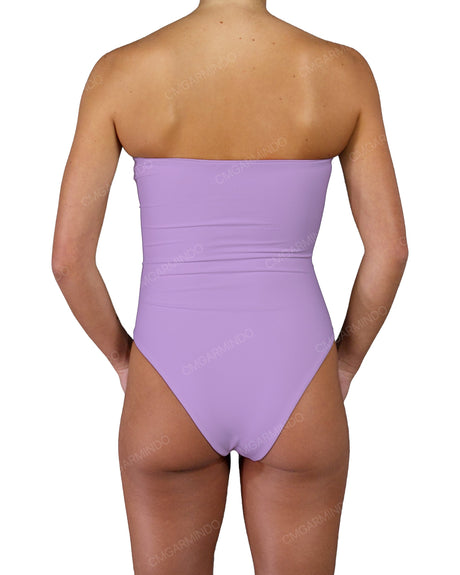 Triple Ring Strapless One Piece