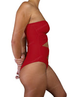 Triple Ring Strapless One Piece