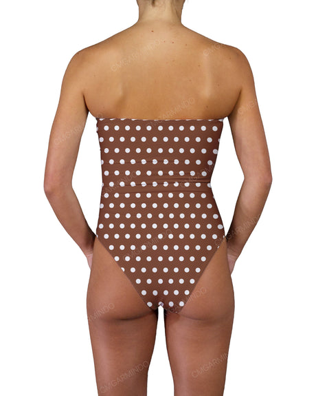 Triple Ring Strapless One Piece