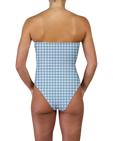 Triple Ring Strapless One Piece
