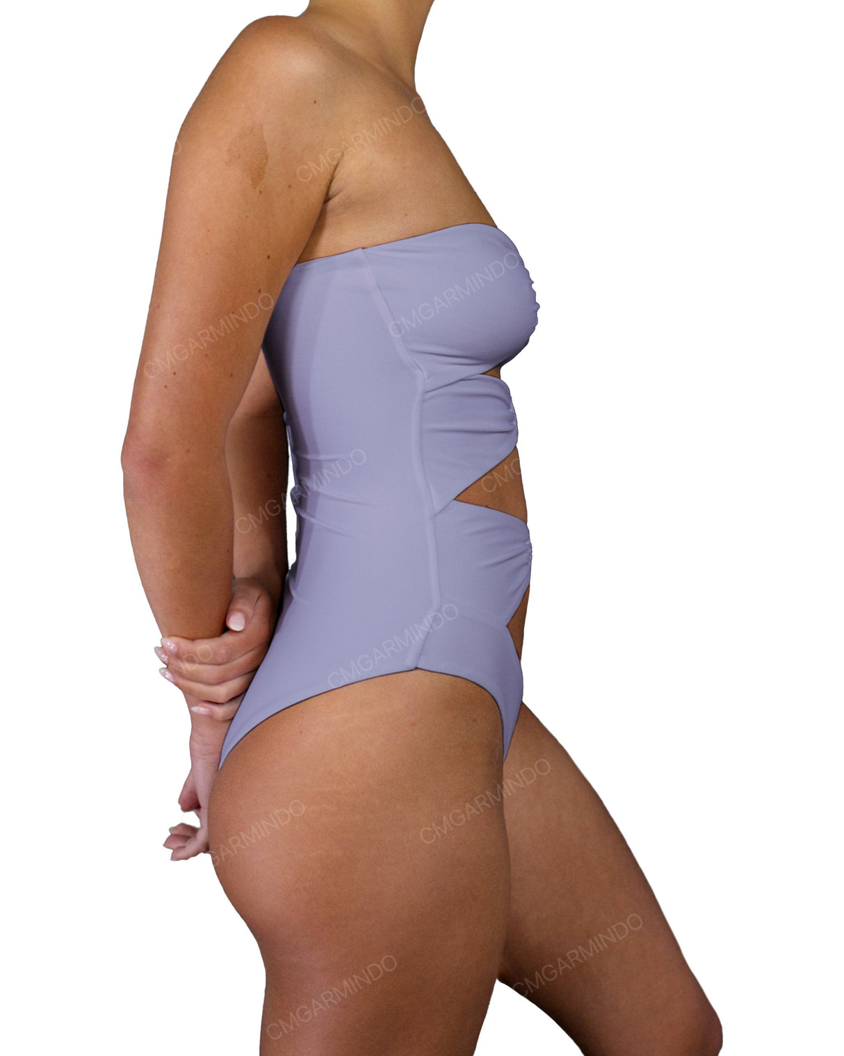 Triple Ring Strapless One Piece