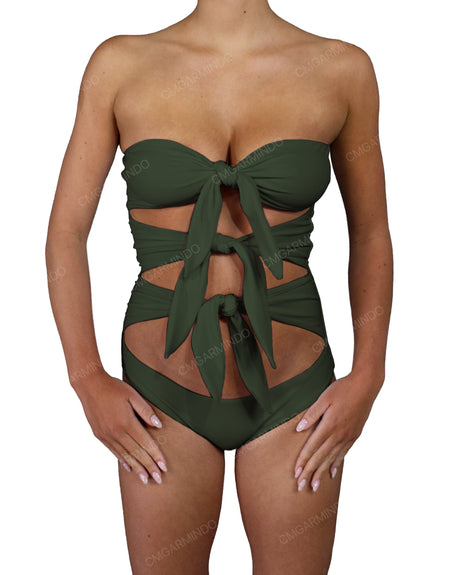 Triple Knot Strapless One Piece