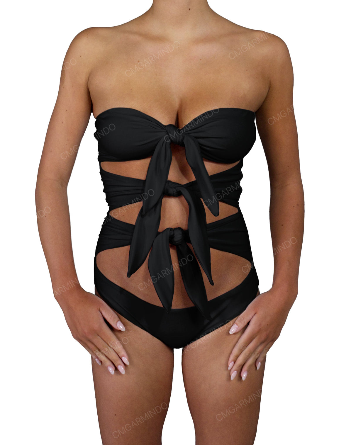 Triple Knot Strapless One Piece
