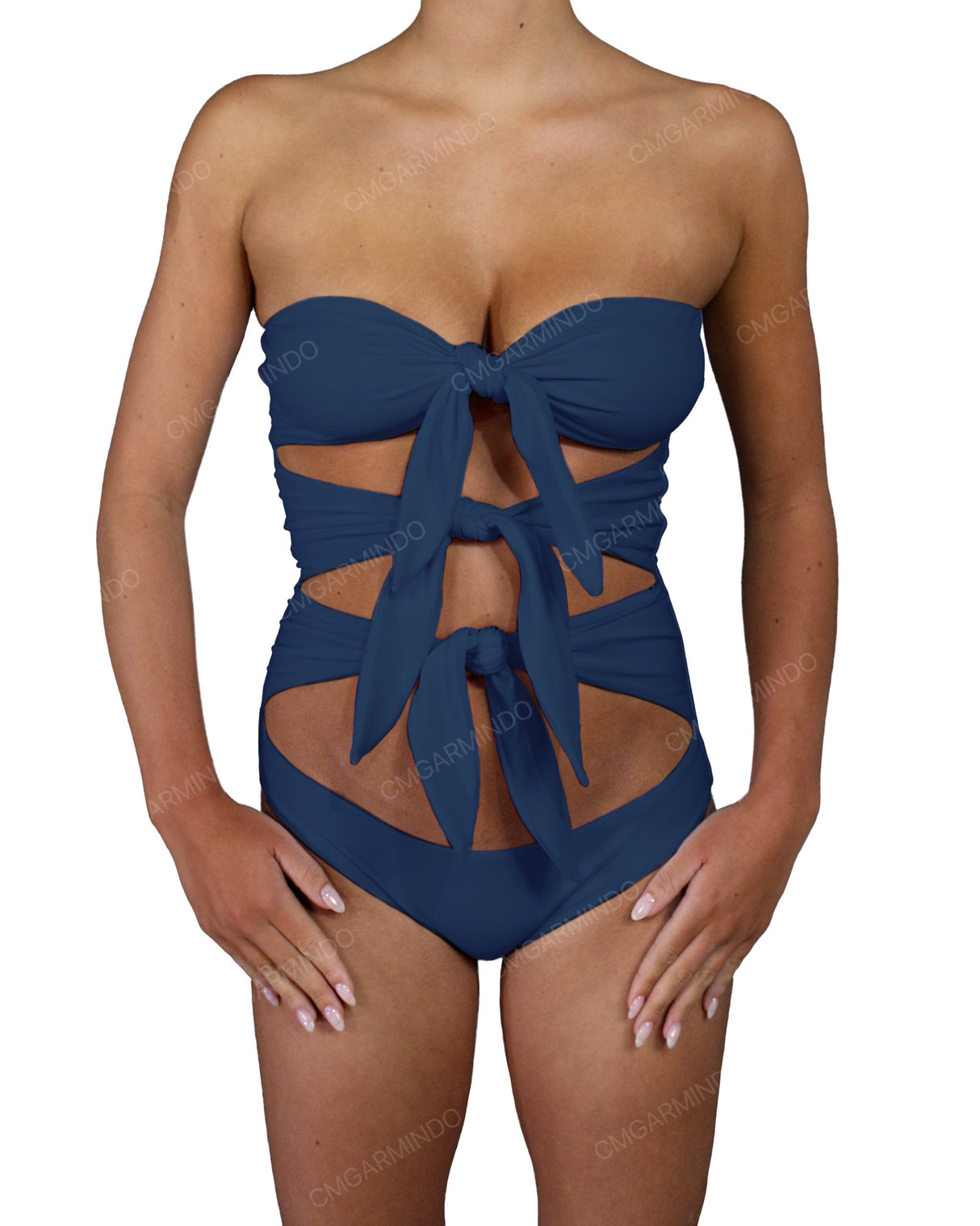 Triple Knot Strapless One Piece