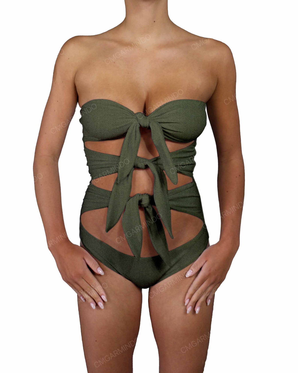 Triple Knot Strapless One Piece