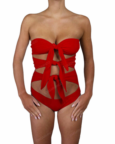 Triple Knot Strapless One Piece