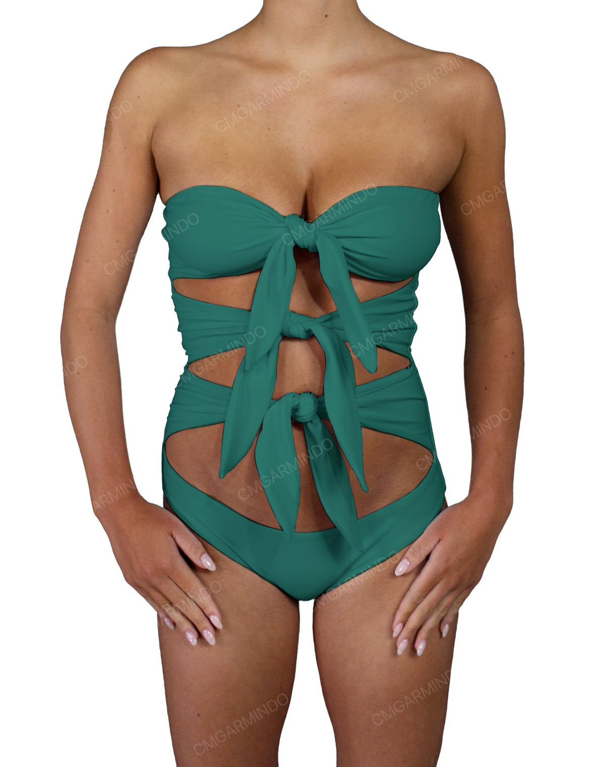Triple Knot Strapless One Piece