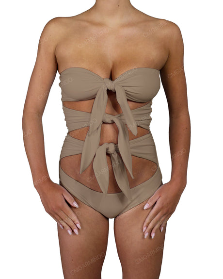 Triple Knot Strapless One Piece