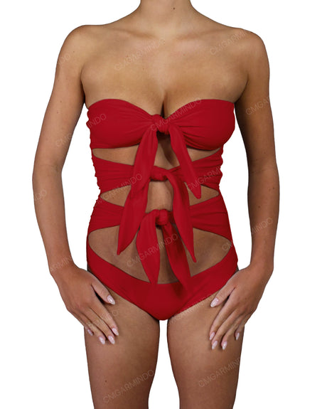 Triple Knot Strapless One Piece