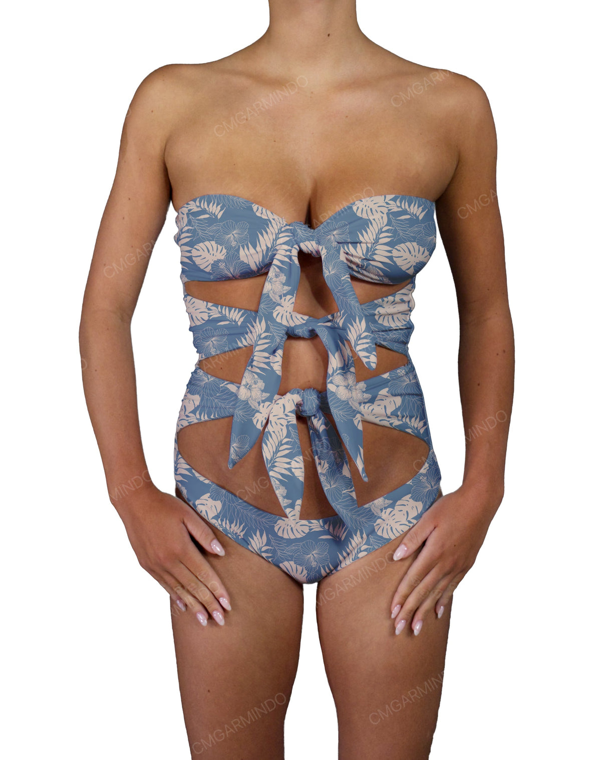 Triple Knot Strapless One Piece