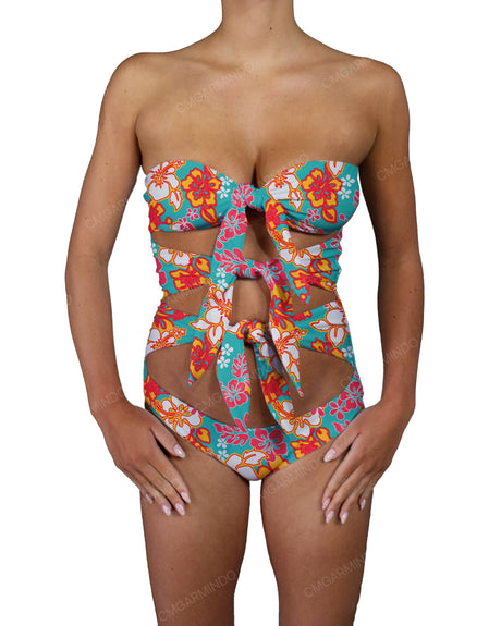 Triple Knot Strapless One Piece
