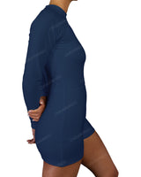 Long Sleeve Raglan Shorts One Piece