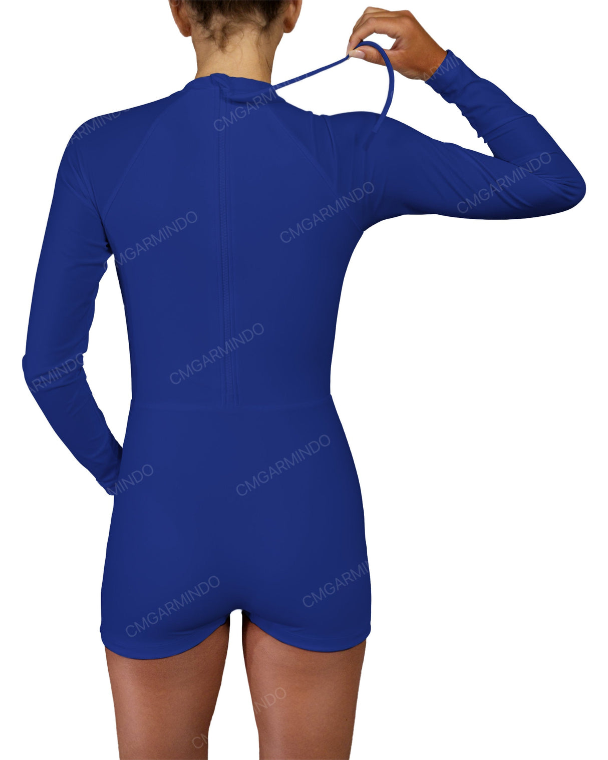 Long Sleeve Raglan Shorts One Piece