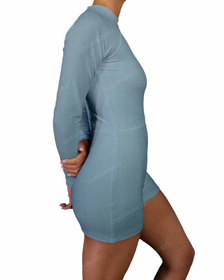 Long Sleeve Raglan Shorts One Piece