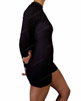 Long Sleeve Raglan Shorts One Piece