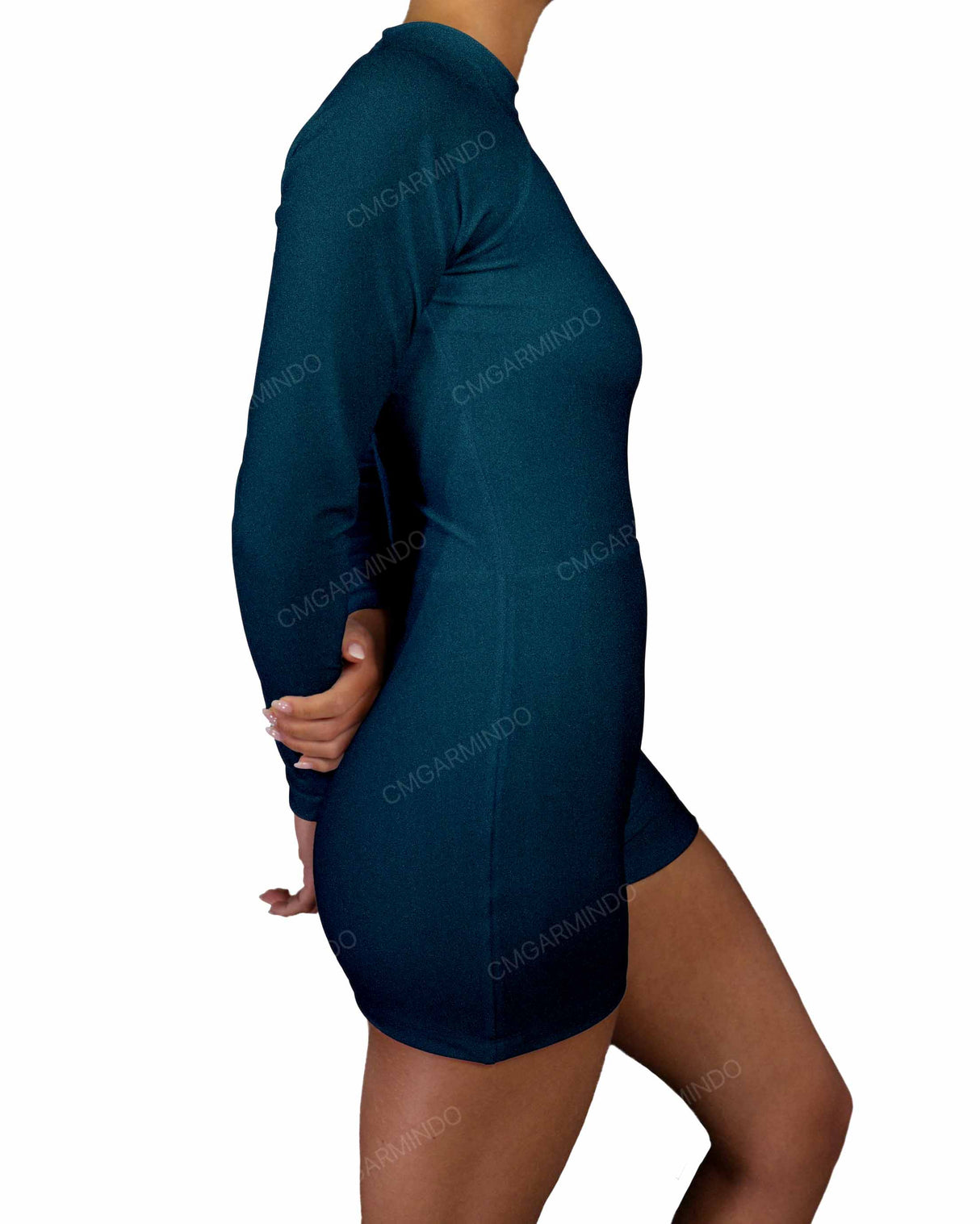 Long Sleeve Raglan Shorts One Piece