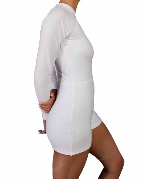 Long Sleeve Raglan Shorts One Piece