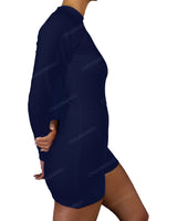 Long Sleeve Raglan Shorts One Piece