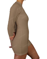 Long Sleeve Raglan Shorts One Piece