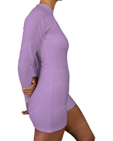 Long Sleeve Raglan Shorts One Piece