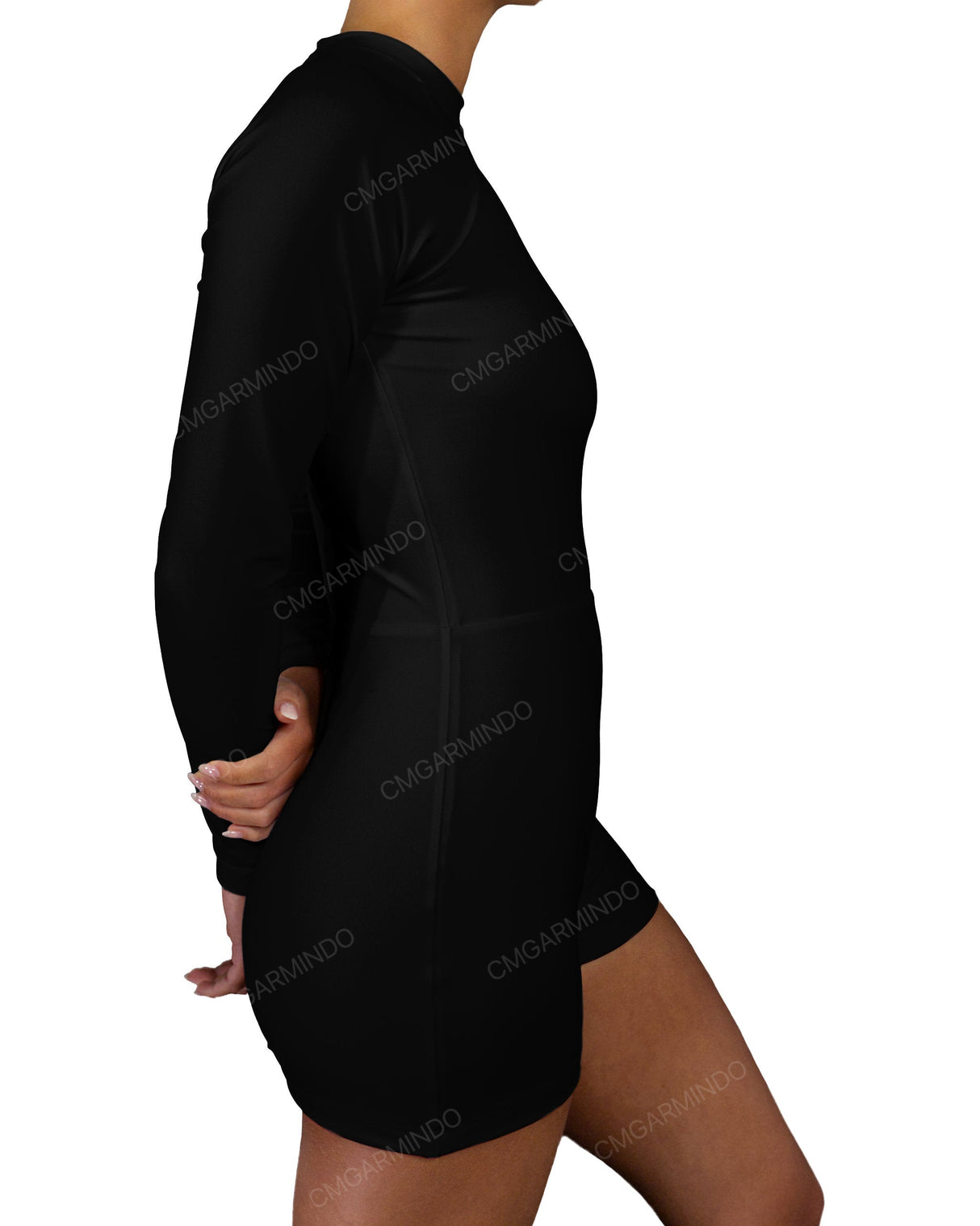 Long Sleeve Raglan Shorts One Piece