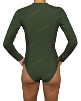 Long Sleeve Raglan Side Panel One Piece