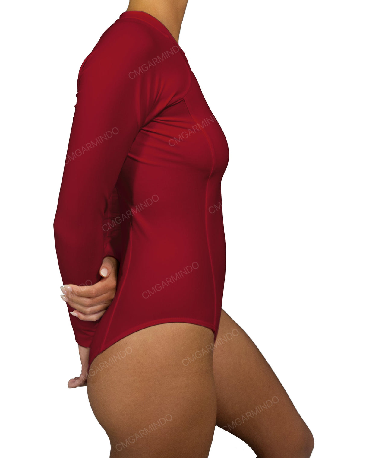 Long Sleeve Raglan Side Panel One Piece