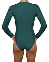 Long Sleeve Raglan Side Panel One Piece