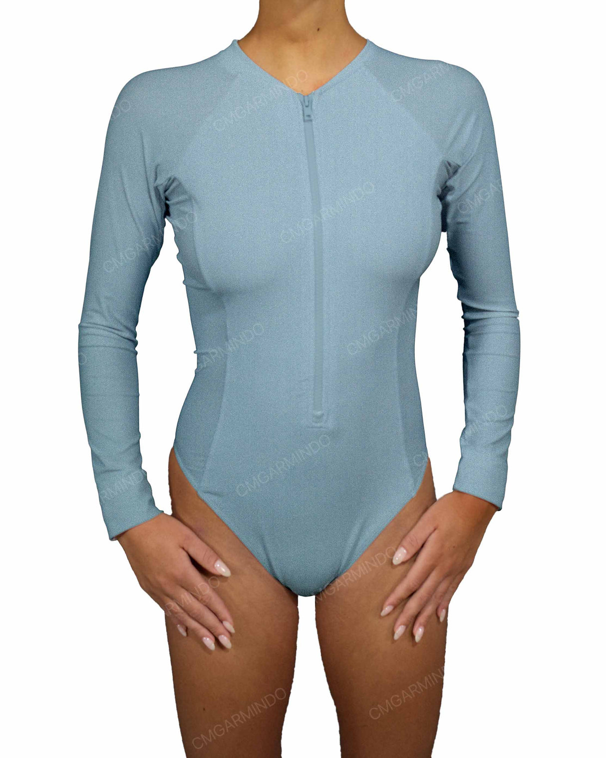 Long Sleeve Raglan Side Panel One Piece