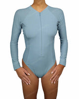 Long Sleeve Raglan Side Panel One Piece