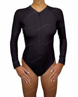 Long Sleeve Raglan Side Panel One Piece