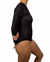 Long Sleeve Raglan Side Panel One Piece