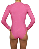 Long Sleeve Raglan Side Panel One Piece
