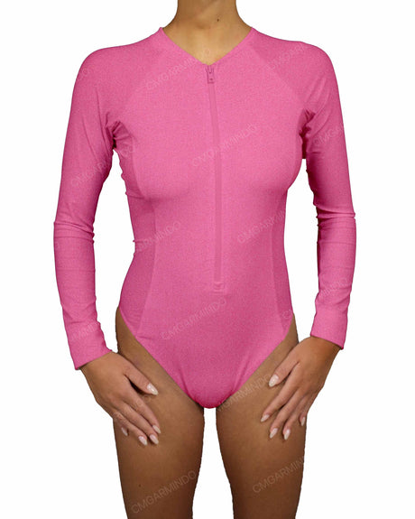 Long Sleeve Raglan Side Panel One Piece