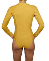 Long Sleeve Raglan Side Panel One Piece