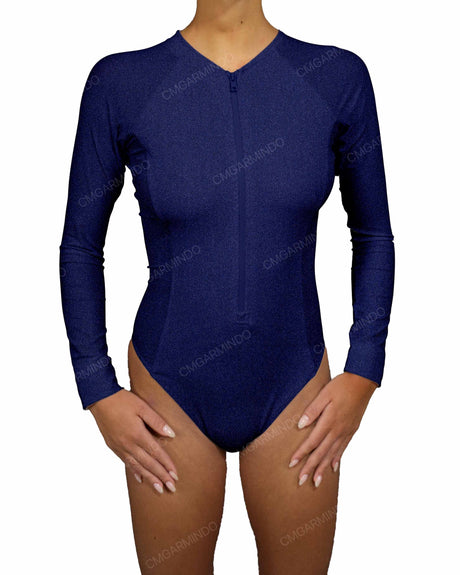 Long Sleeve Raglan Side Panel One Piece