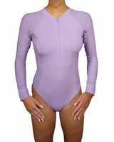 Long Sleeve Raglan Side Panel One Piece