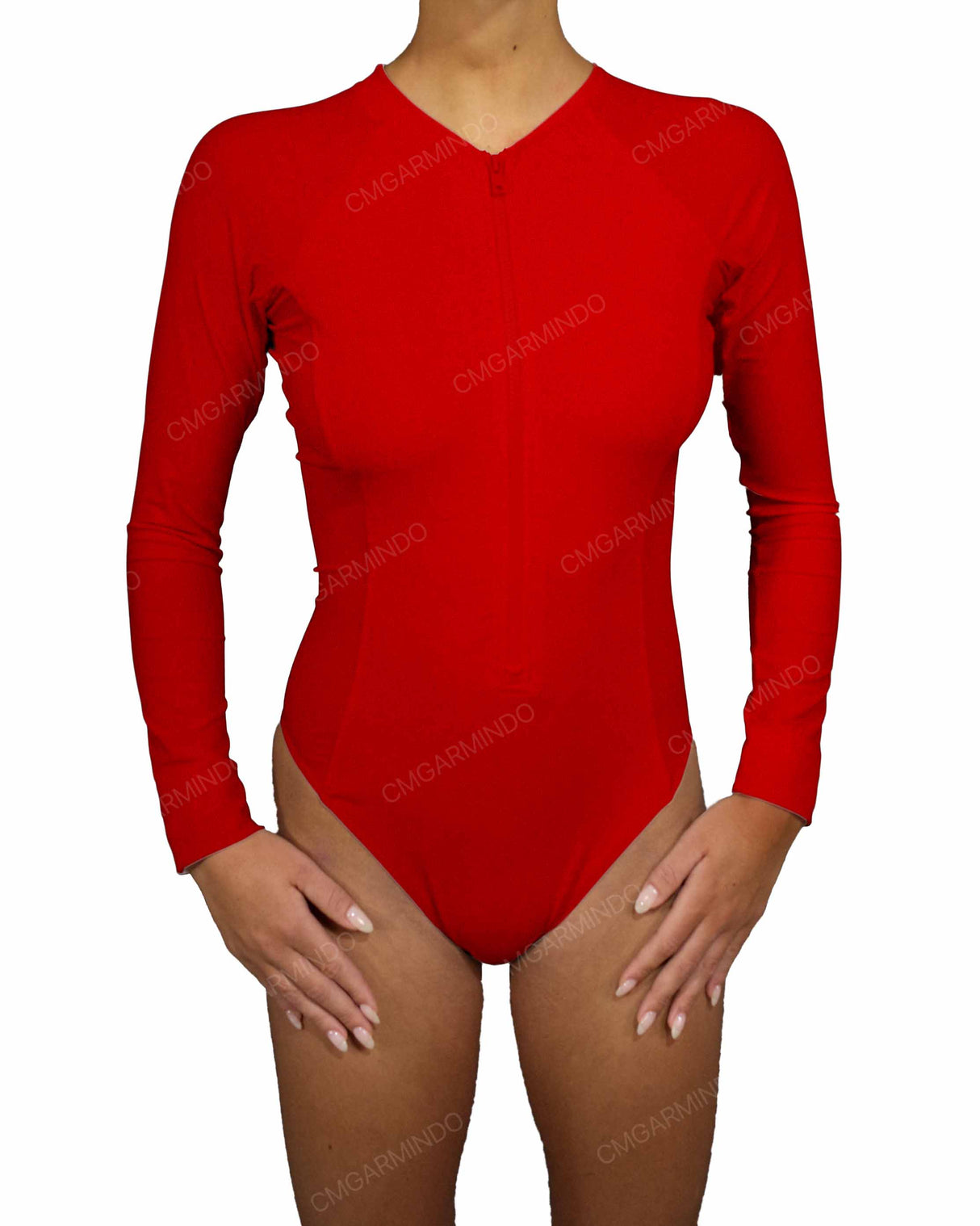 Long Sleeve Raglan Side Panel One Piece