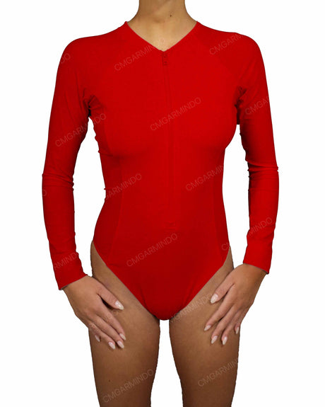 Long Sleeve Raglan Side Panel One Piece